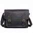 BLACK LEATHER SATCHEL